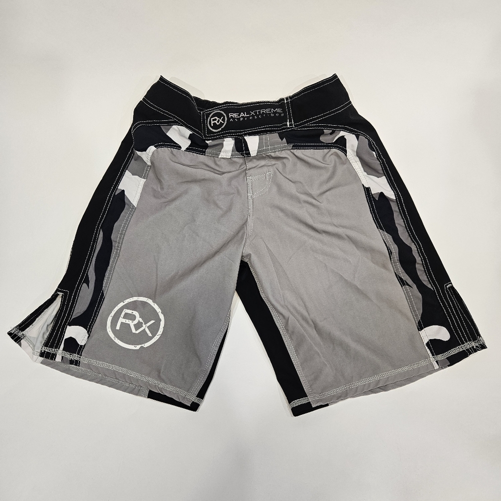 RX Crossfit Gray and Black Men Shorts